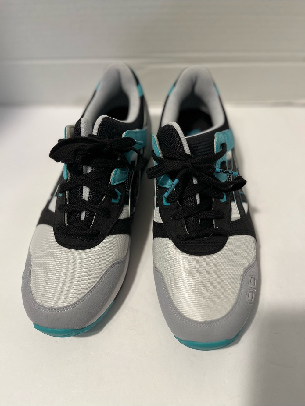 Asics Black White Teal Men's Sneakers